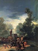 Highwaymen attacking a  Coach